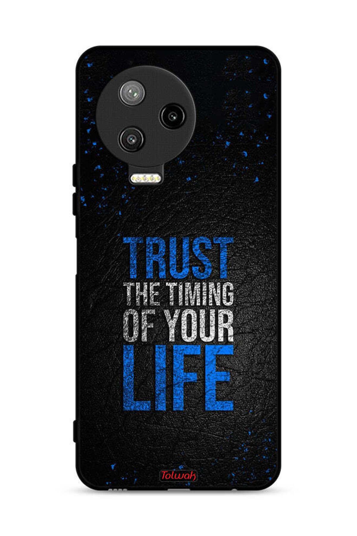 Tolwak-Infinix Note 12 Pro 4G Protective Case Cover Trust The Timing Of Your Life 1