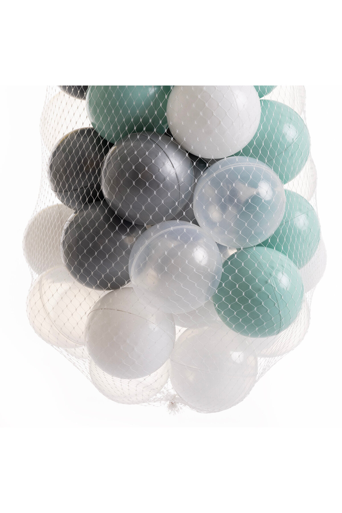 Jusso Bubble 100 ‘lü Top Havuzu Topları Yeşil-Gri fotoğrafı 6 (önizleme)