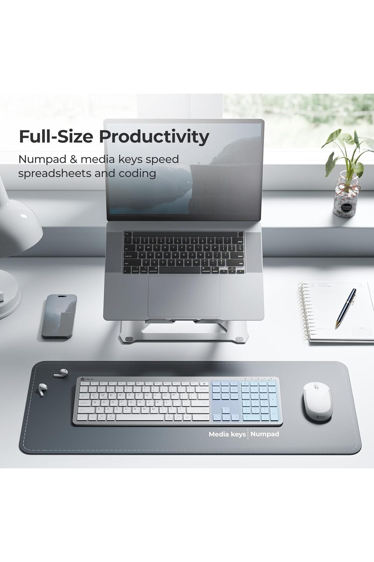 iClever-GK08 Wireless Keyboard and Mouse Combo 5