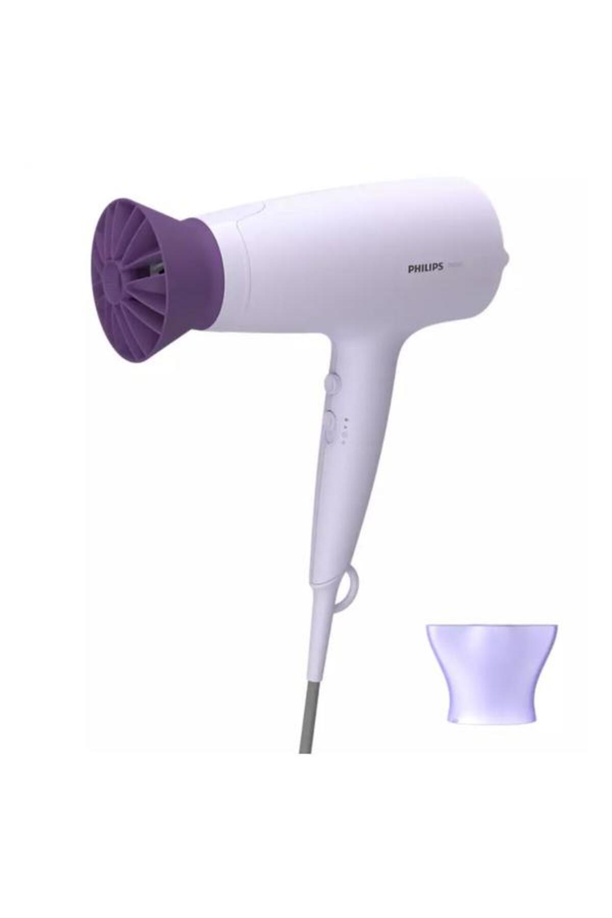 Philips Fén na vlasy BHD341/10, 2100 W, 6 rýchlostí (biela/fialová)