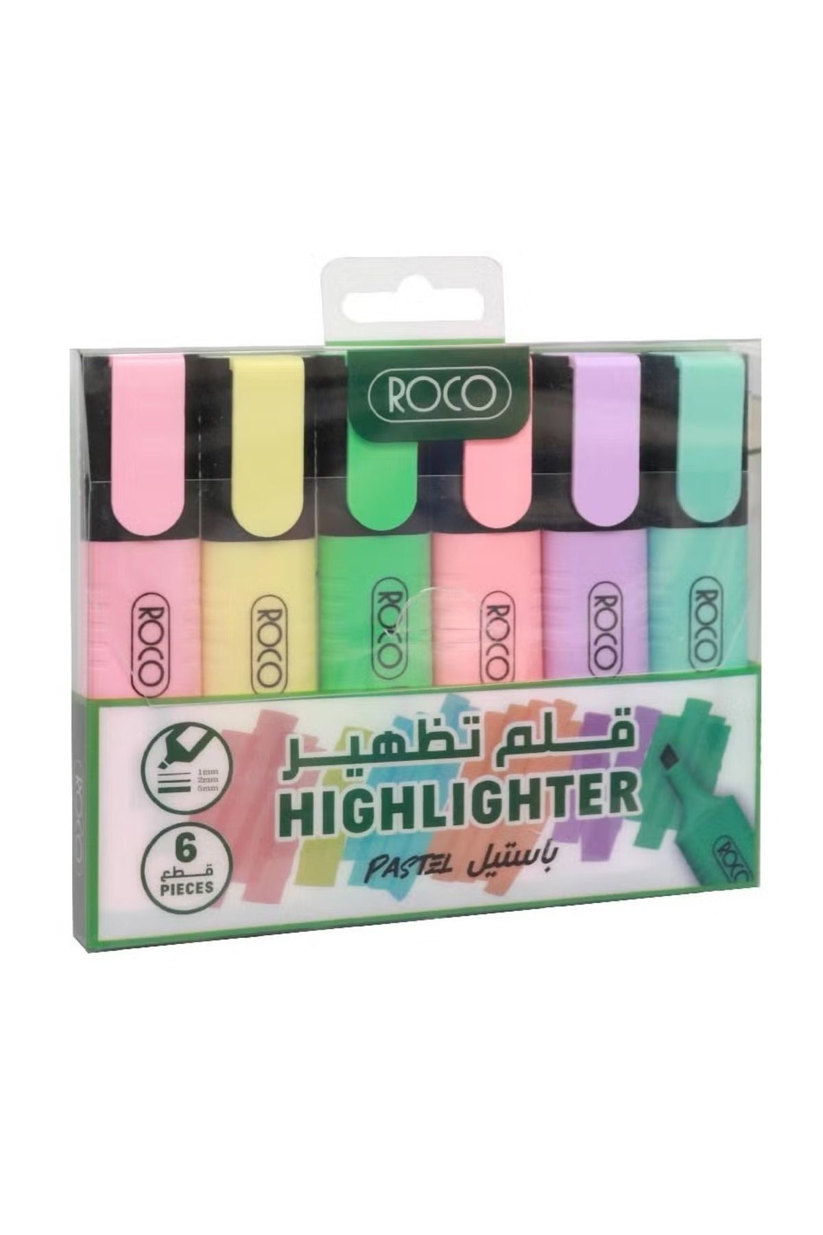 Roco-120 Highlighter Set – 1.2 to 5 mm Chisel Tip 1