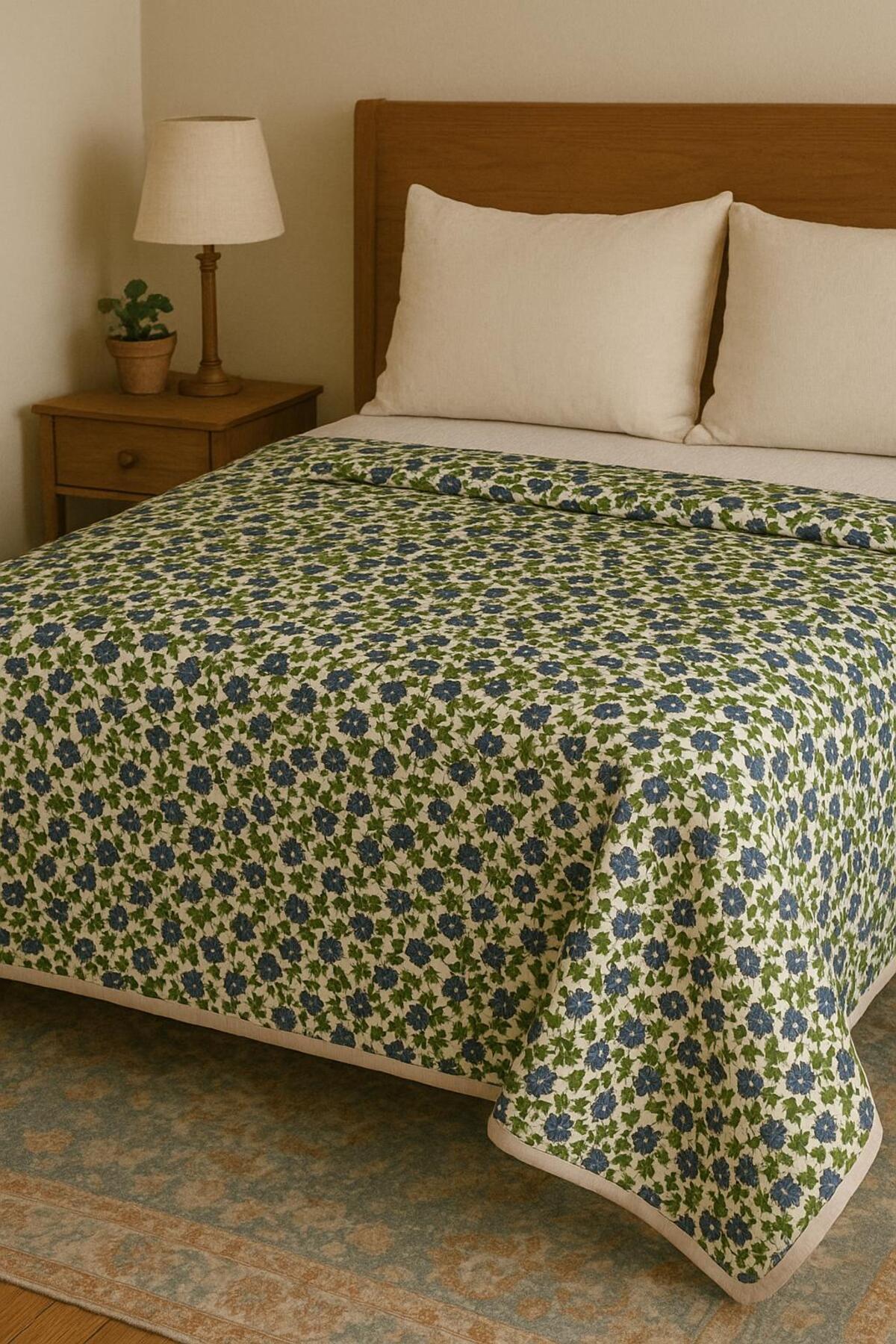 SAPPHIRE-King-Size Bedsheet Set–240×270 cm 100% Soft Crystal Cotton Multi pattern with 2 Matching Pillowcases 3