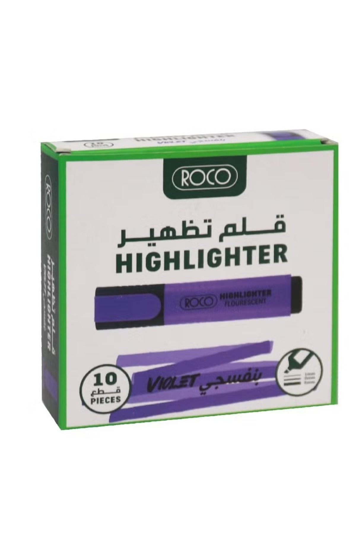 Roco-120 Highlighter – 1.2 to 5 mm Chisel Tip Violet 3