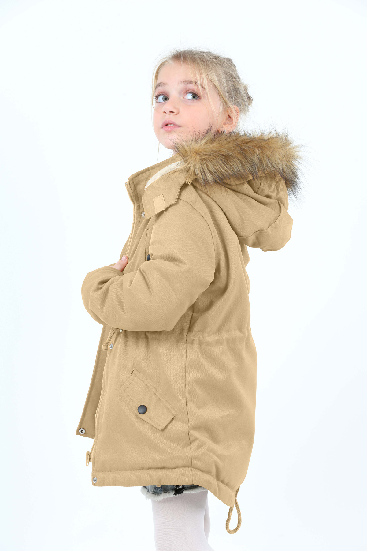 Girls Long Winter Thick Coat