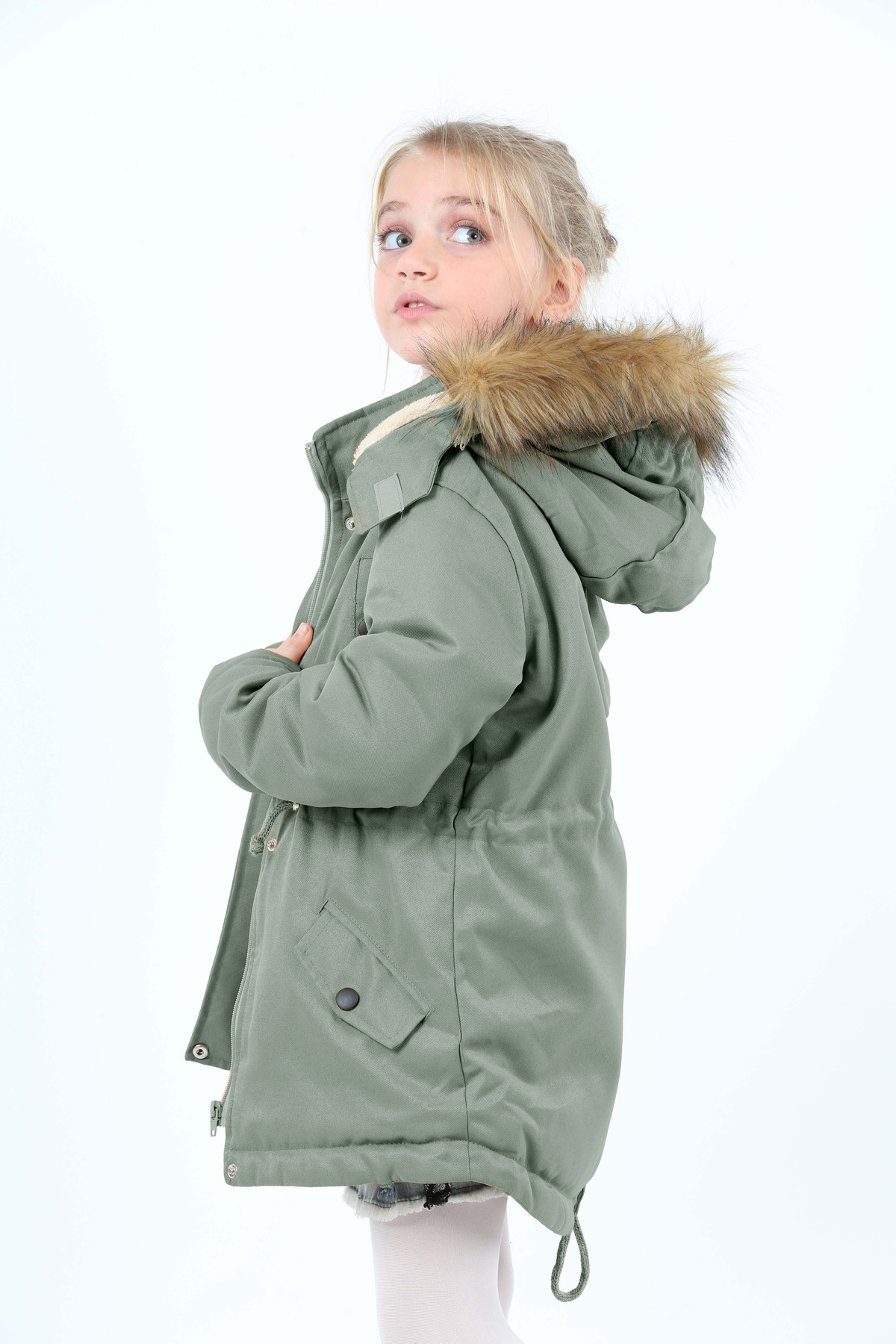 Asortix Kız/Erkek Çocuk Unisex Su Geçirmez Kanvas Kumaş Dayanıklı Uzun Ömürlü Kaban fotoğrafı 6 (önizleme)