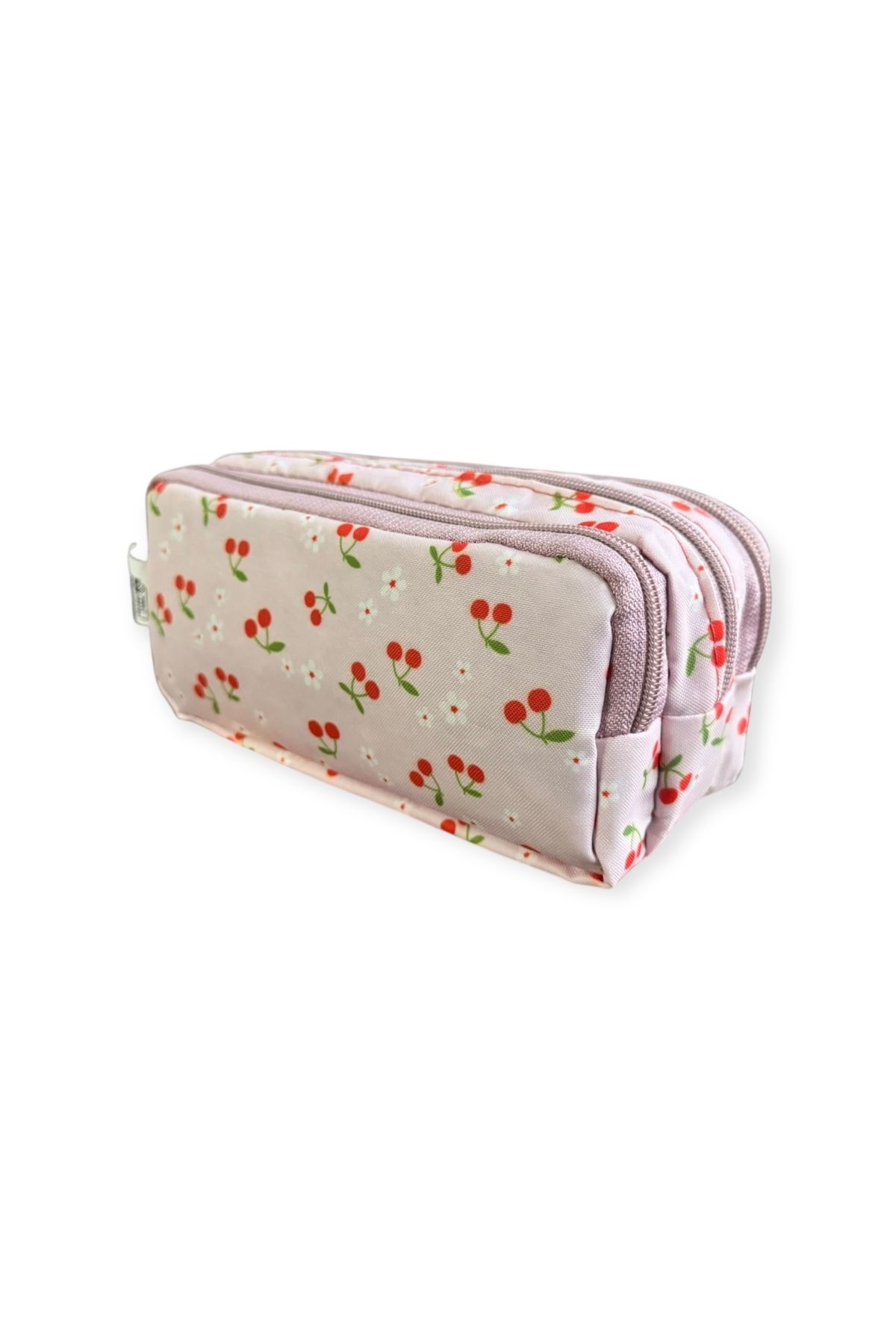 Polin-Three Compartment Patterned Pencil Bag, 8 Different Models, Zippered, Large Size 3