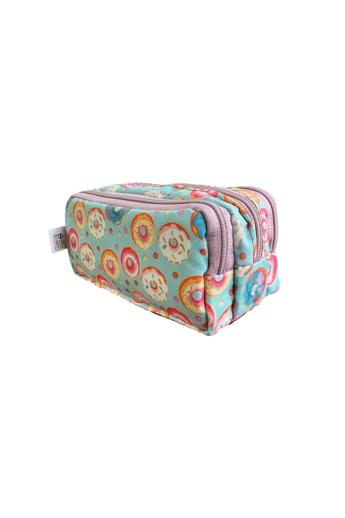 Polin-Three Compartment Patterned Pencil Bag, 8 Different Models, Zippered, Large Size 4