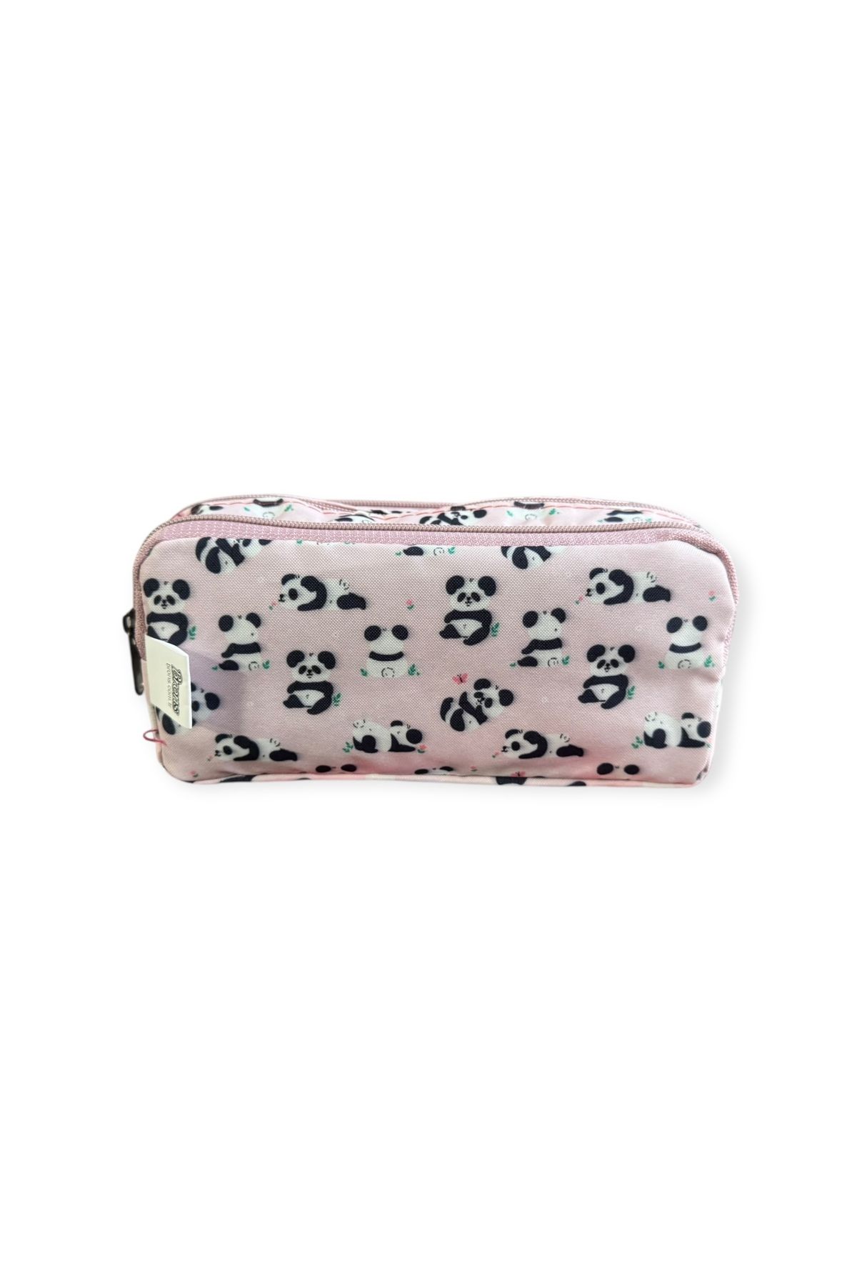Polin-Three Compartment Patterned Pencil Bag, 8 Different Models, Zippered, Large Size 4