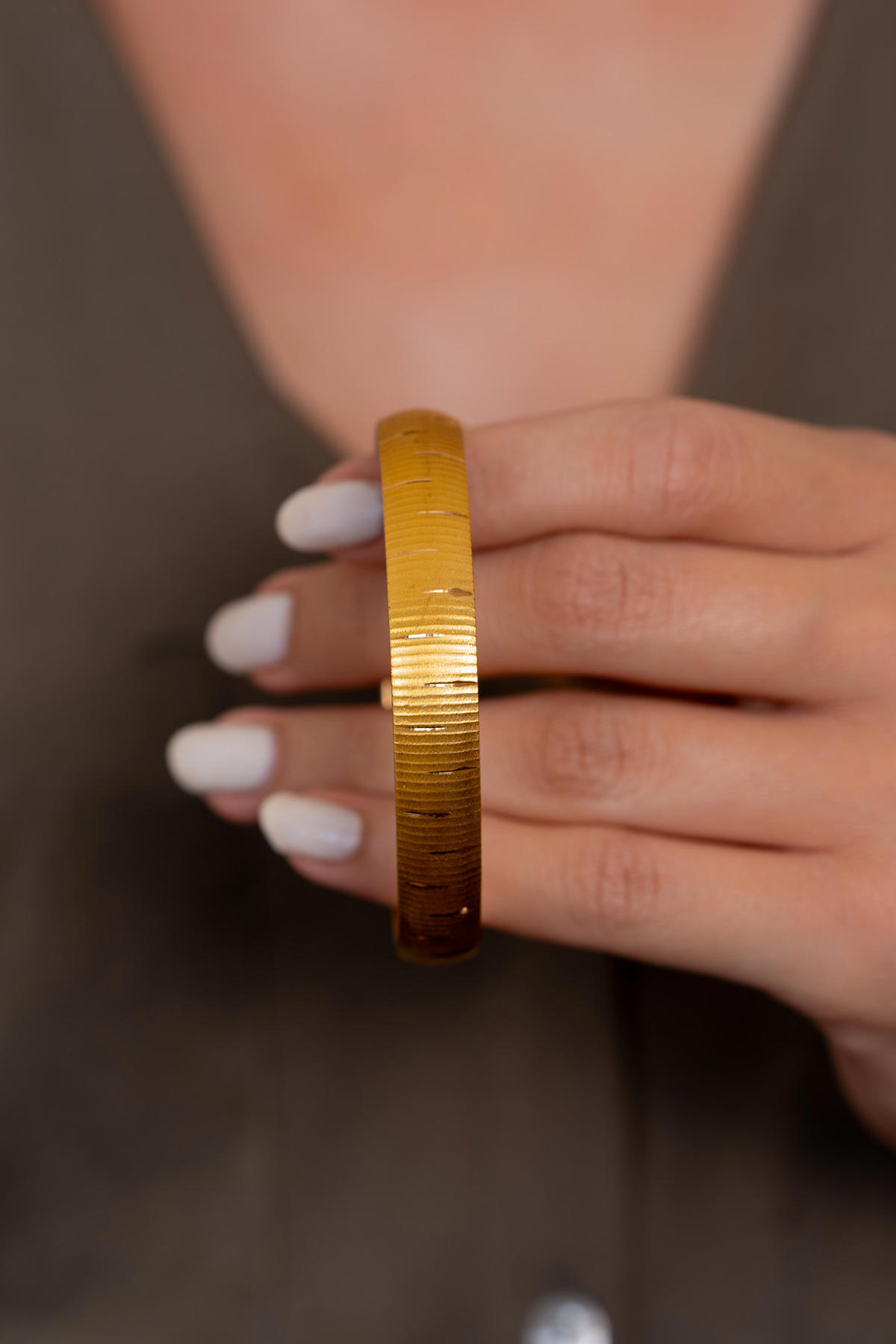 10 Gram (22K) Çizgi İşlemeli Yatırımlık Bilezik