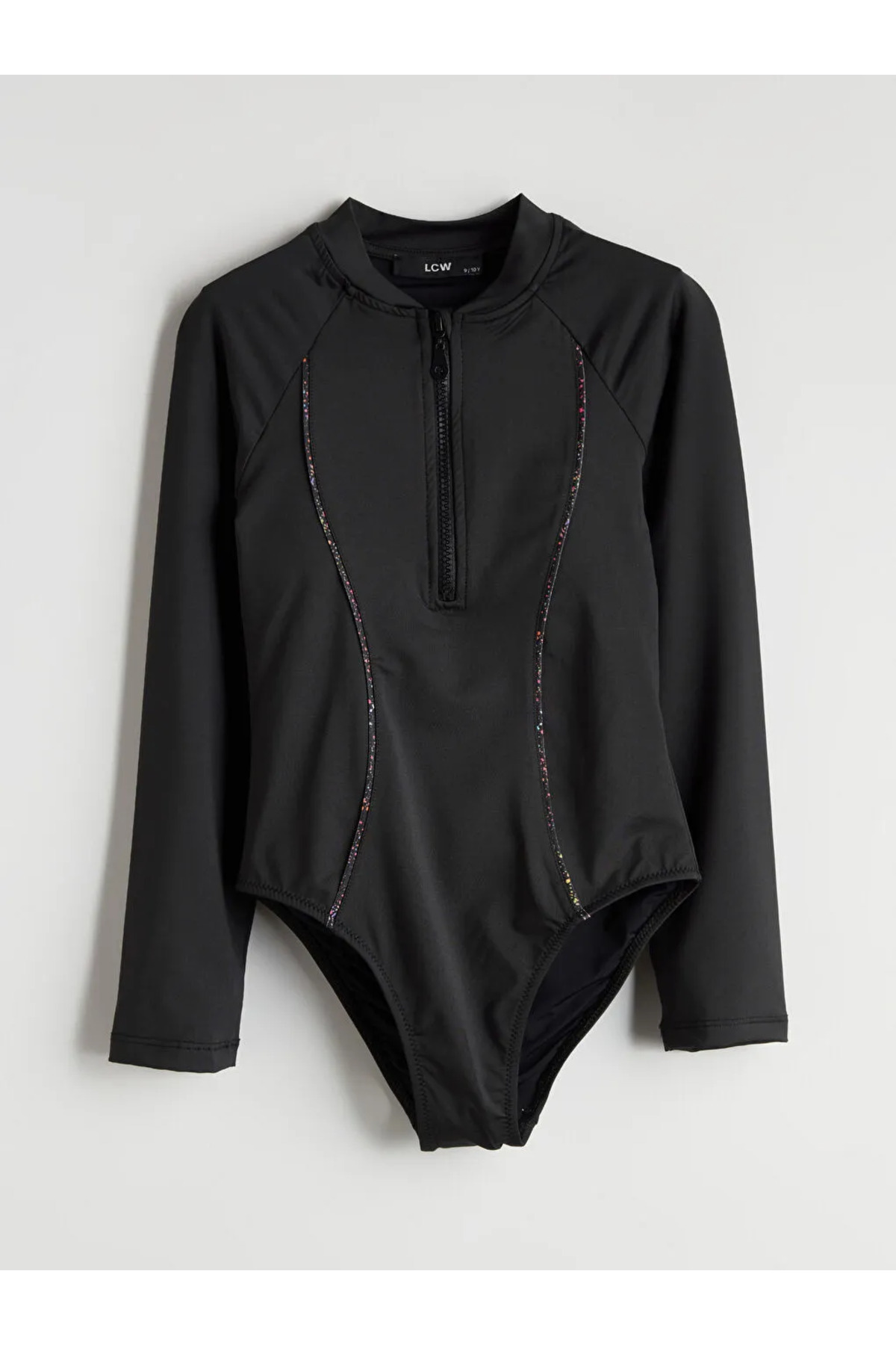 LC Waikiki LCW KidsSiyah Kız Çocuk Mayo Takımı fotoğrafı 2 (önizleme)