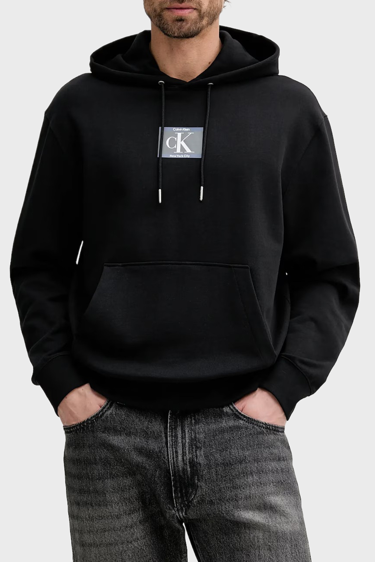 کالوین کلین لوگو عرقیقه دار کلاه دار معمولی نخی LV04RC286GUB1 SWEAT مردانه LV04RC286G UB1