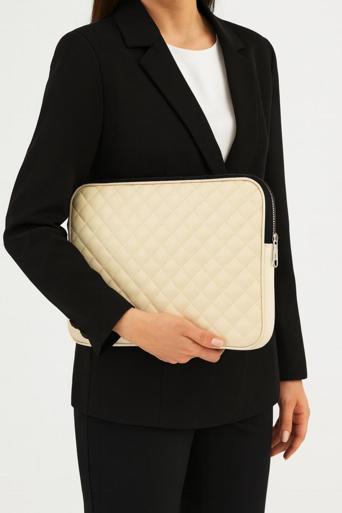 Moda West  Macbook Air Pro 13.3" Ve 14" Inç Laptop Notebook Tabletlere Uyumlu Evrak Dosya Bilgisayar Çantası