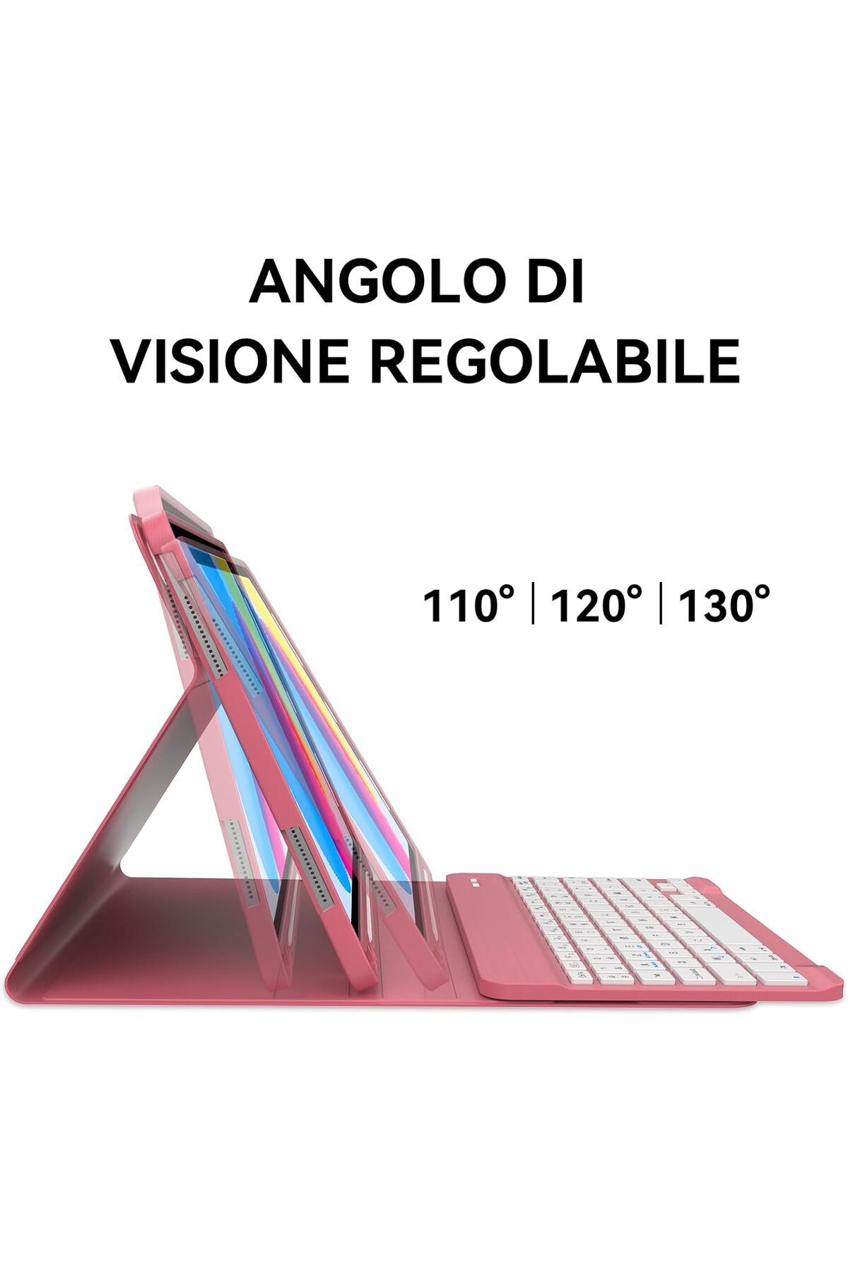 m.tk moveteck-iPad 11Th Generation A16 2025 / 10Th Generation 10.9 Compatible Tablet Case with Keyboard Wireless Bluetooth Pen Compartment 4
