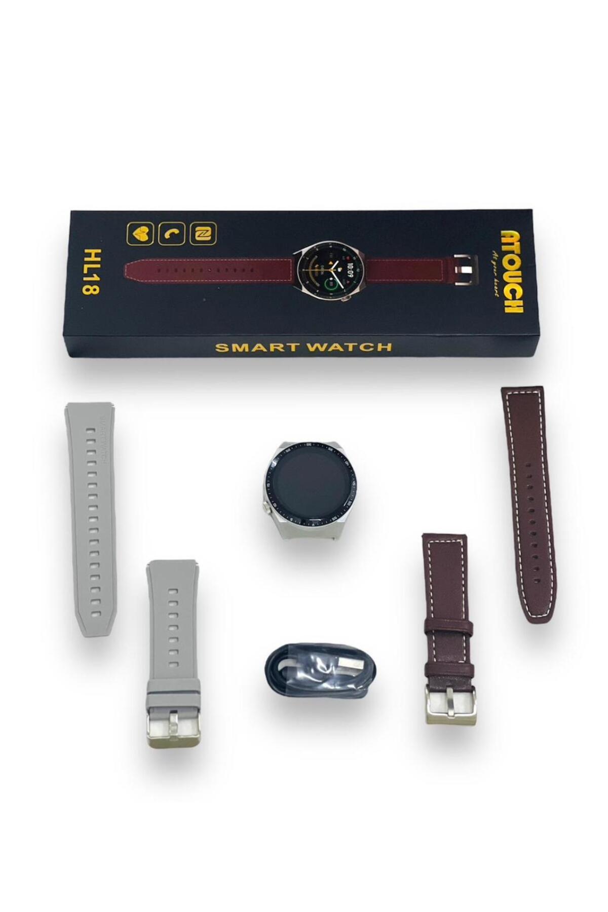 atouch-HL18 smart watch with 2 Different styles of Smart band with full screen touch 1
