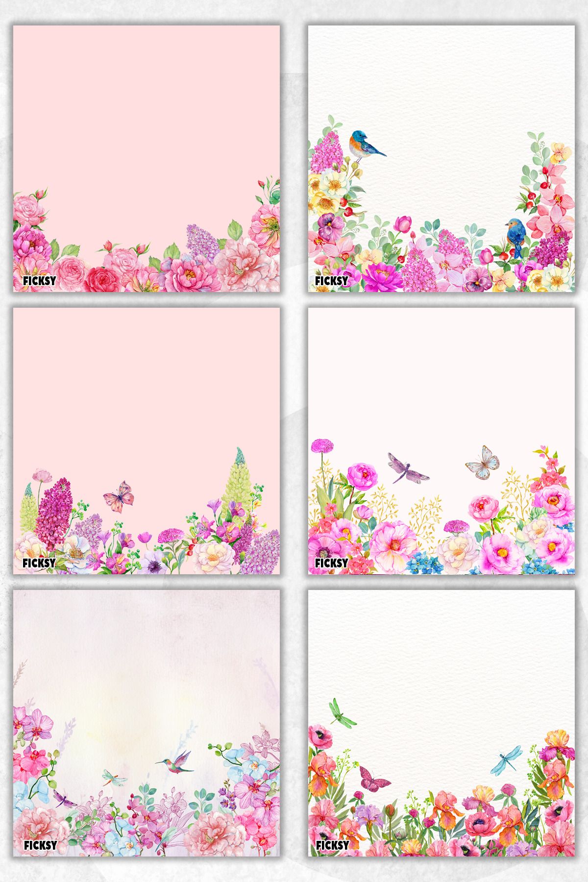Ficksy-Flower Memo Pad - 9*9 cm Size - 50 Sheets - Notepad - Memopad - Note Paper - to Do List - Notebook 1