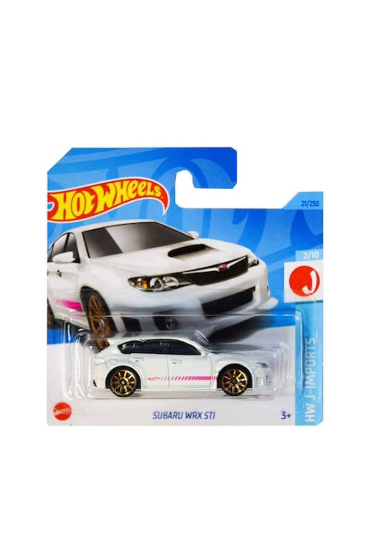 Masinuta Metalica Hot Wheels Subaru WRX STI, Alb, 1:64