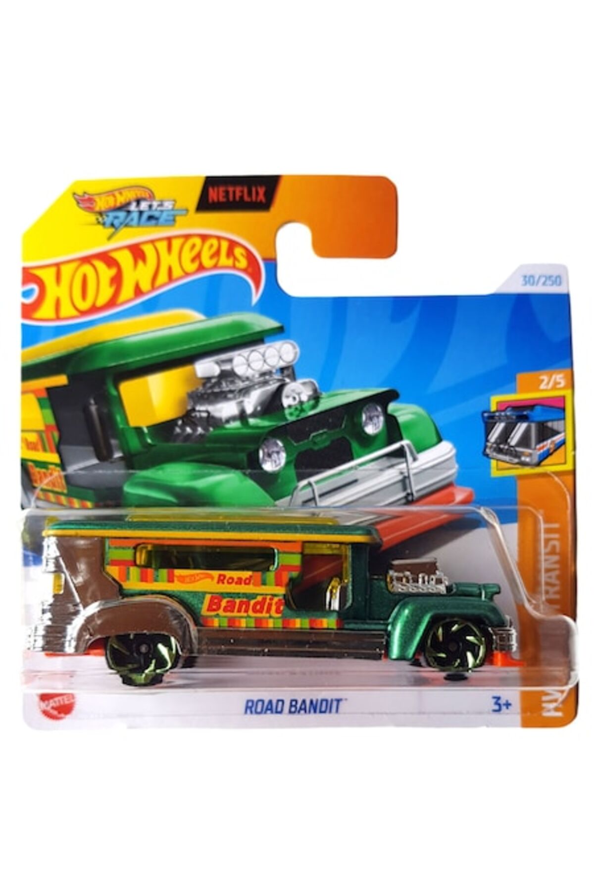 Masinuta metalica Hot Wheels, Road Bandit, Colectia 2024, 1:64, Multicolor