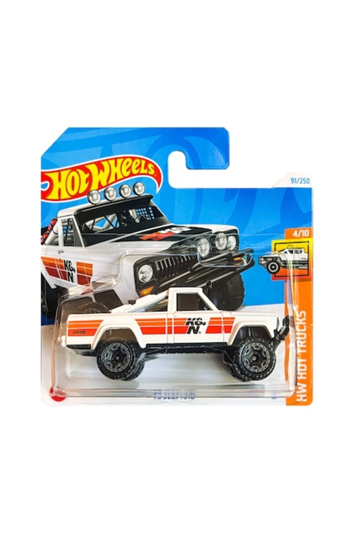 Masinuta metalica Hot Wheels, '73 Jeep J10, 1:64, Alb