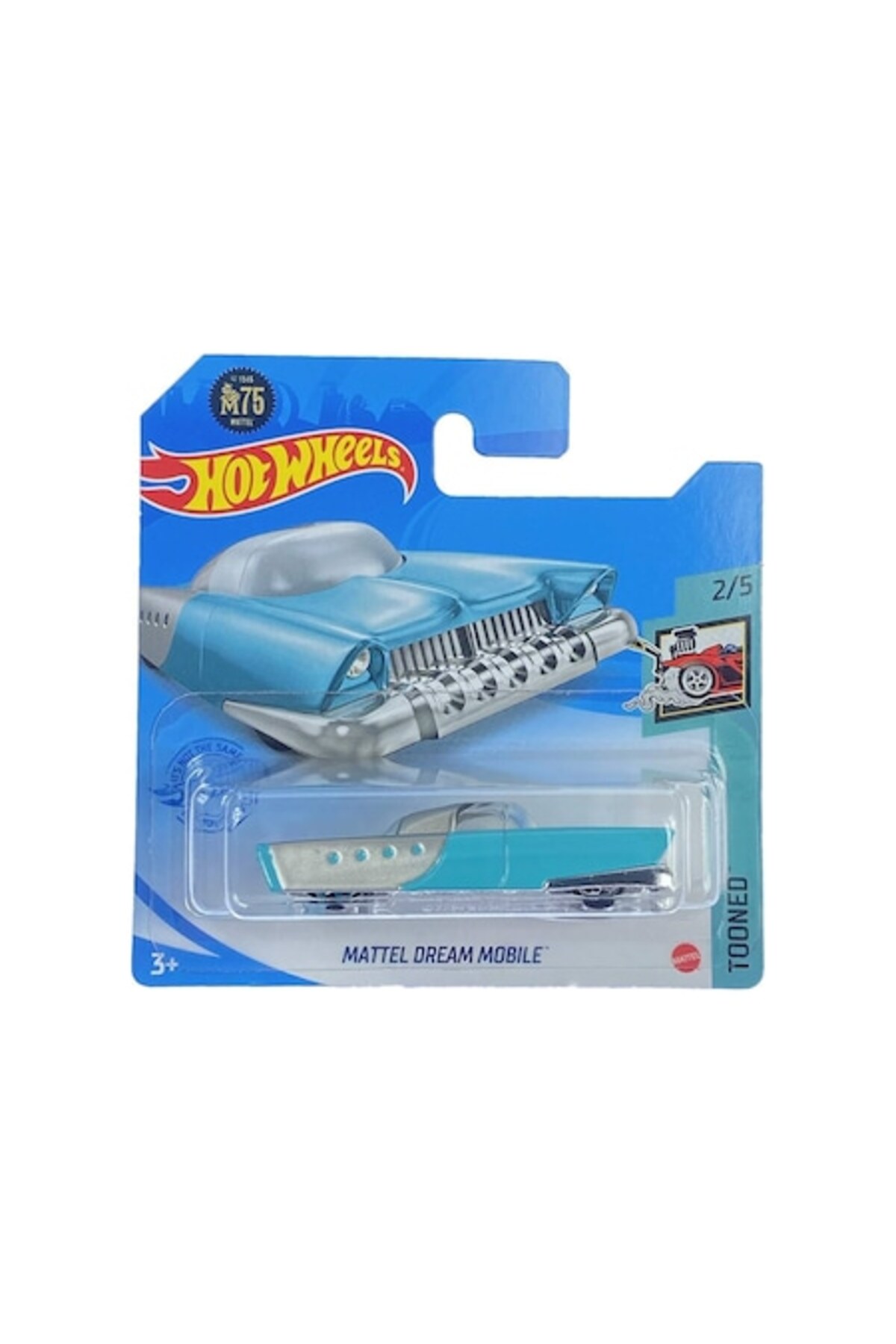 Masinuta Metalica Hot Wheels Mattel Dream Mobile, Colectia 2021, Turcoaz, 1:64