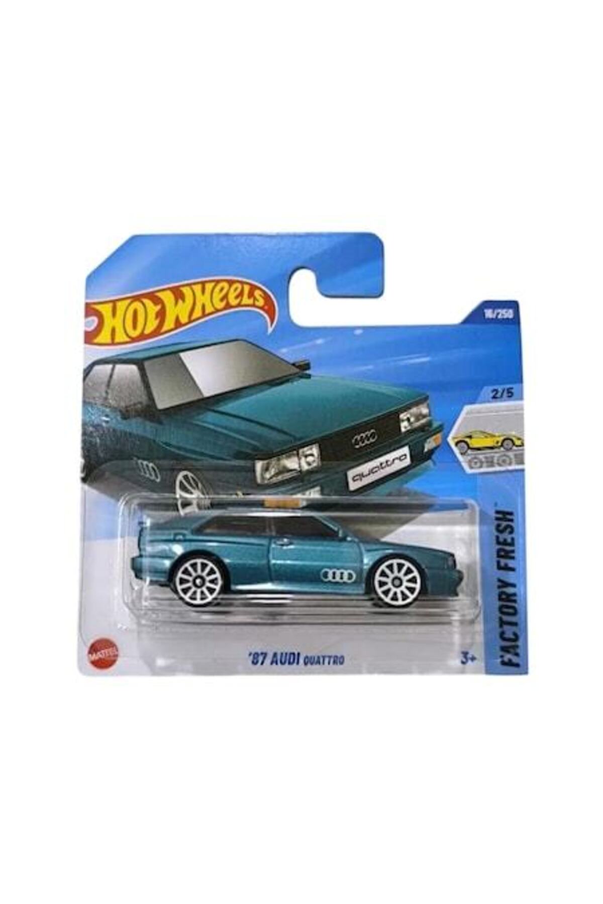 Masinuta Hot Wheels '87 Audi Quattro, verde, 1:64