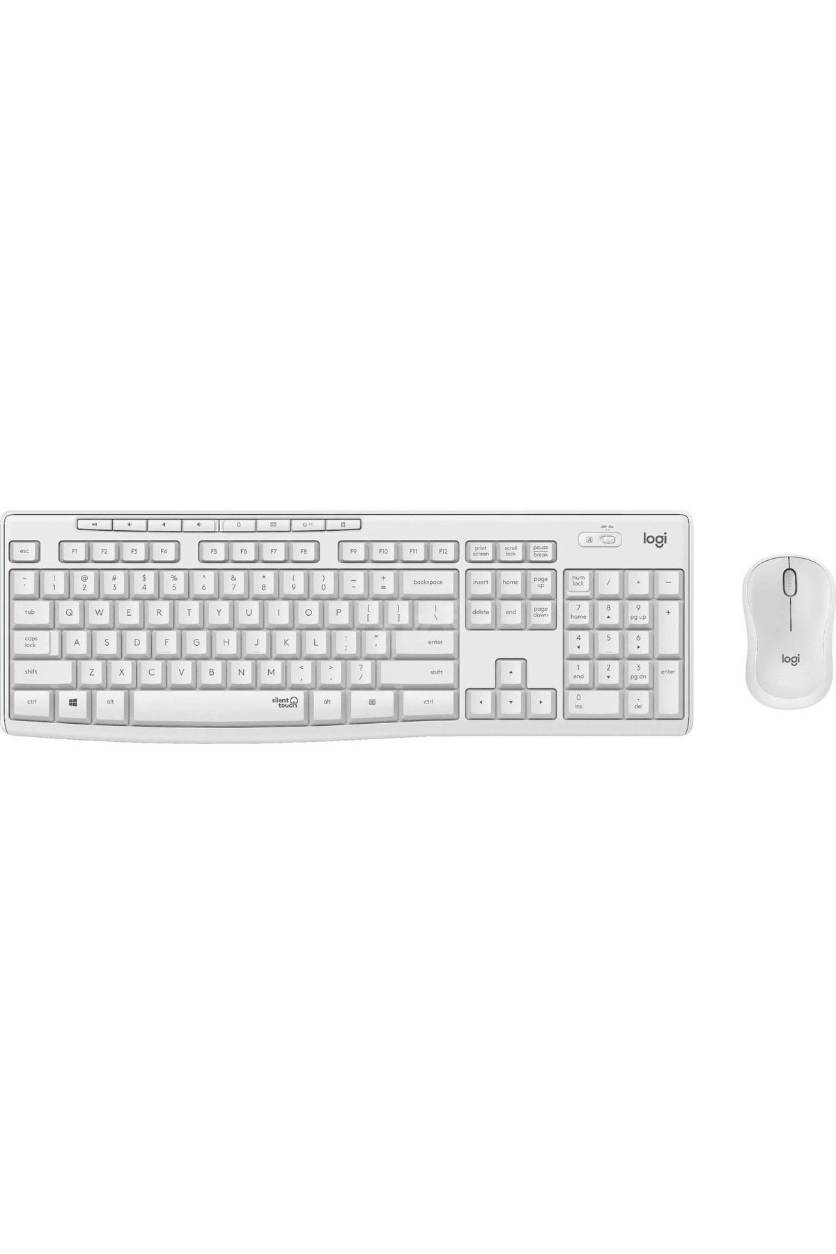 logitech MK295 Sessiz Kablosuz Türkçe Klavye Mouse Seti, Beyaz 920