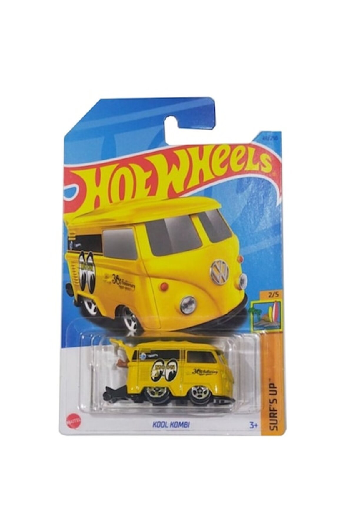Masinuta metalica Hot Wheels, Kool Kombi, 1:64. Galben