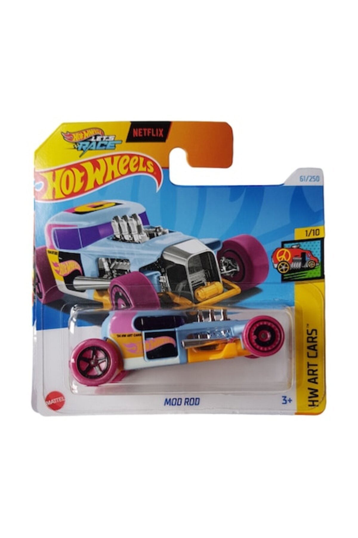 Masinuta Metalica Hot Wheels, Mod Rod, Colectia HW Art Cars - Editia 2024, Multicolor, 1:64