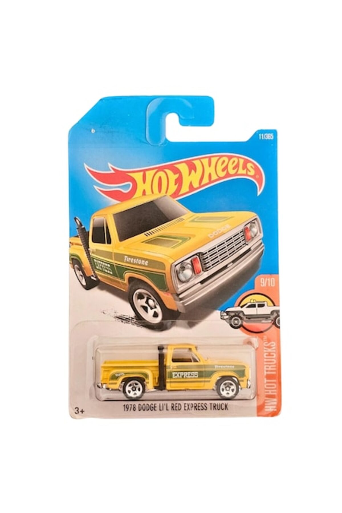 Masinuta metalica Hot Wheels, 1978 Dodge LI'L Express Truck, 1:64, Galben