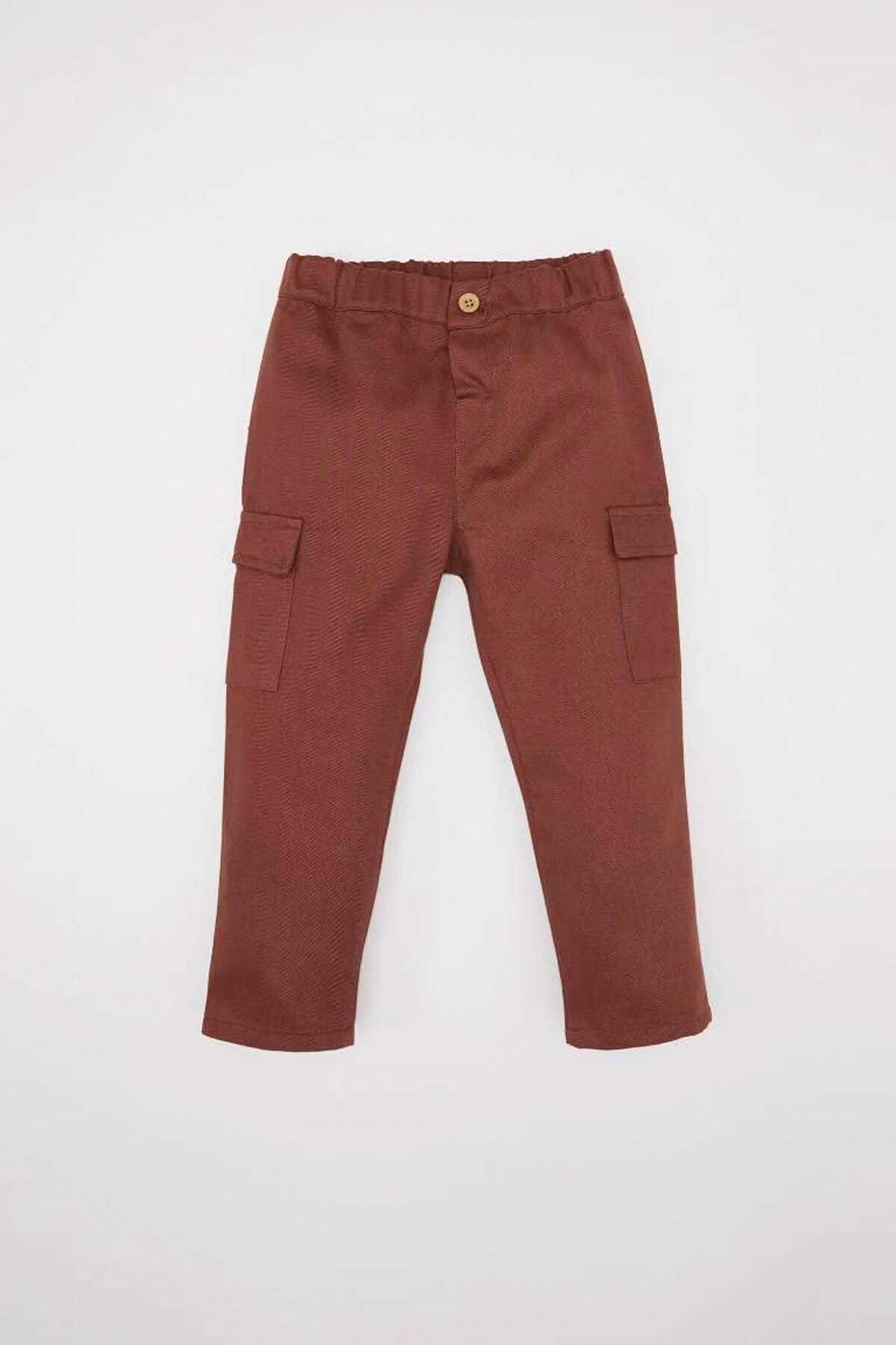 Defacto Kareli Uzun Kollu Gömlek Kargo Cepli Alt Kahverengi Erkek Bebek Alt-Üst Takım D5405A5/BN250 fotoğrafı 2 (önizleme)