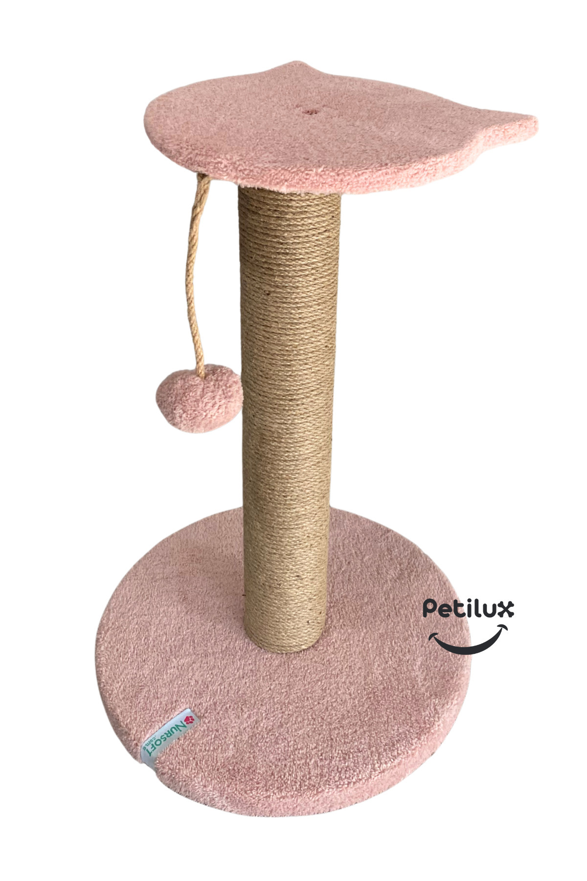 Petilux-عمود خدش فردي برباط من الجوت مع شكل رأس قطة 3