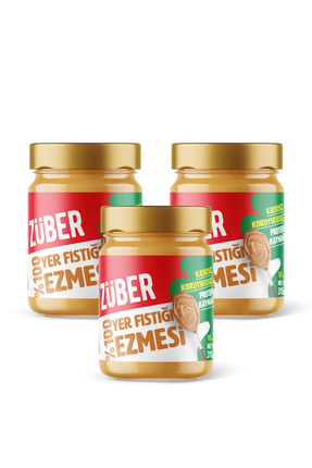 Züber %100 Yer Fıstığı Ezmesi 315g x 3 Adet