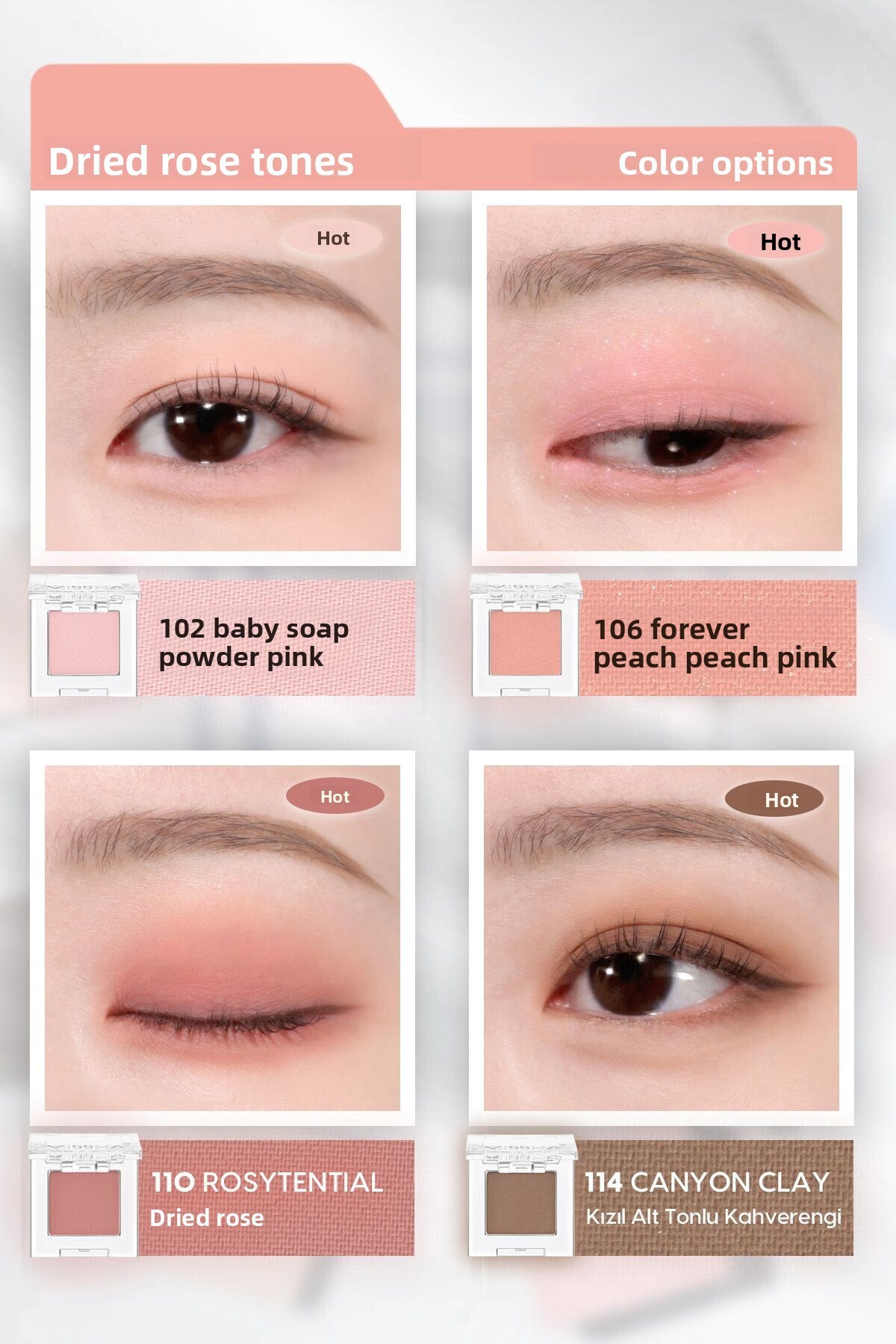 Missha-Modern Shadow Matte Soft Textured Eye Shadow - Single Non-Spill (109 Mauve Blend) 4