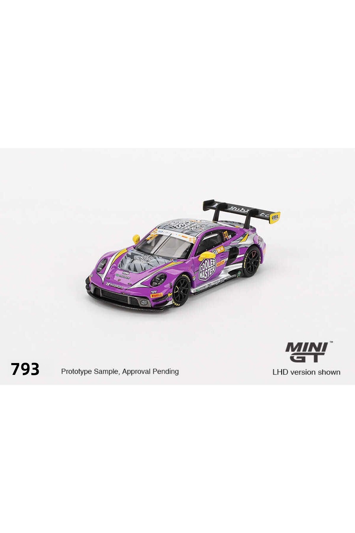 mini gt 1:64 Porsche 911 Gt3 R # 27 Hubauto 2023 Macau Gp