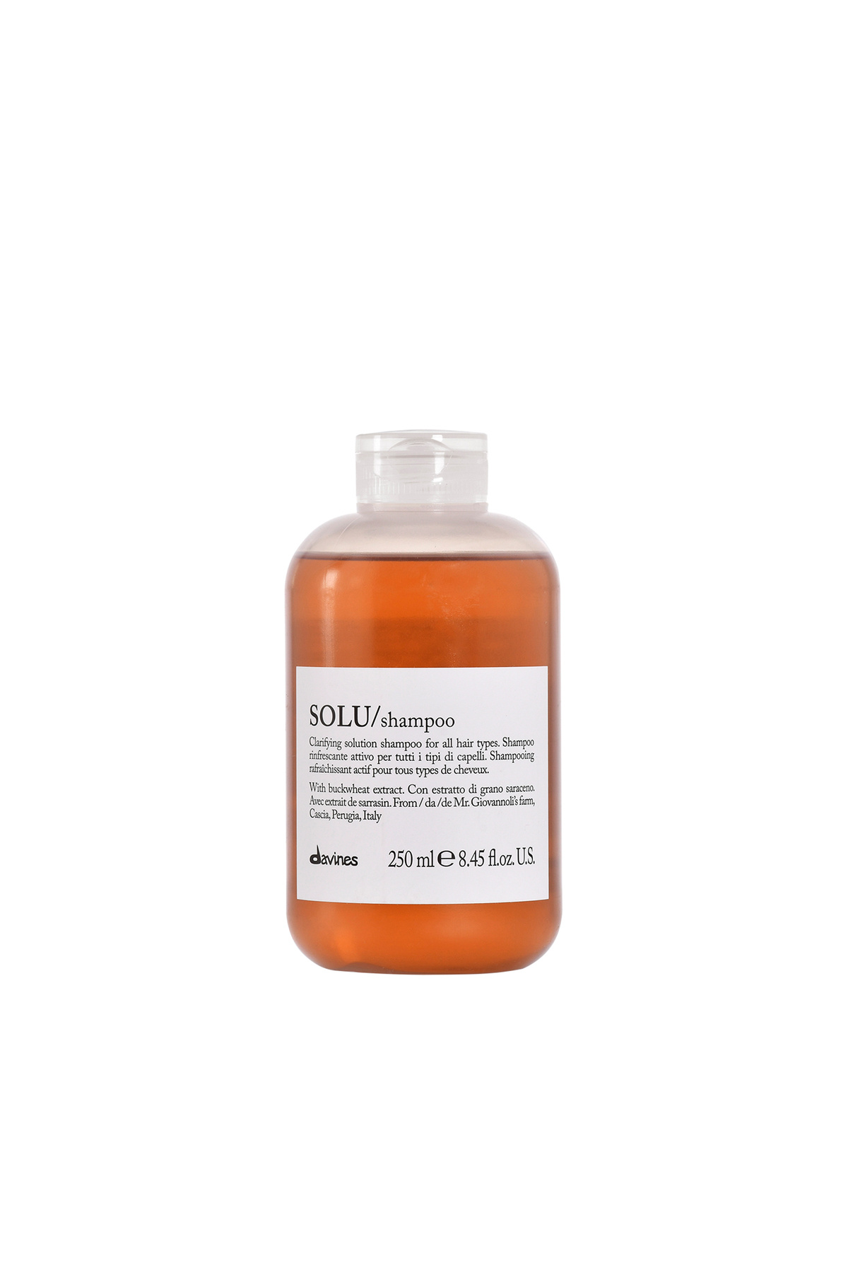 Davines-Solu Shampoo - Refreshing, Revitalizing Shampoo for Dull and Dull Hair 250 Ml. 1