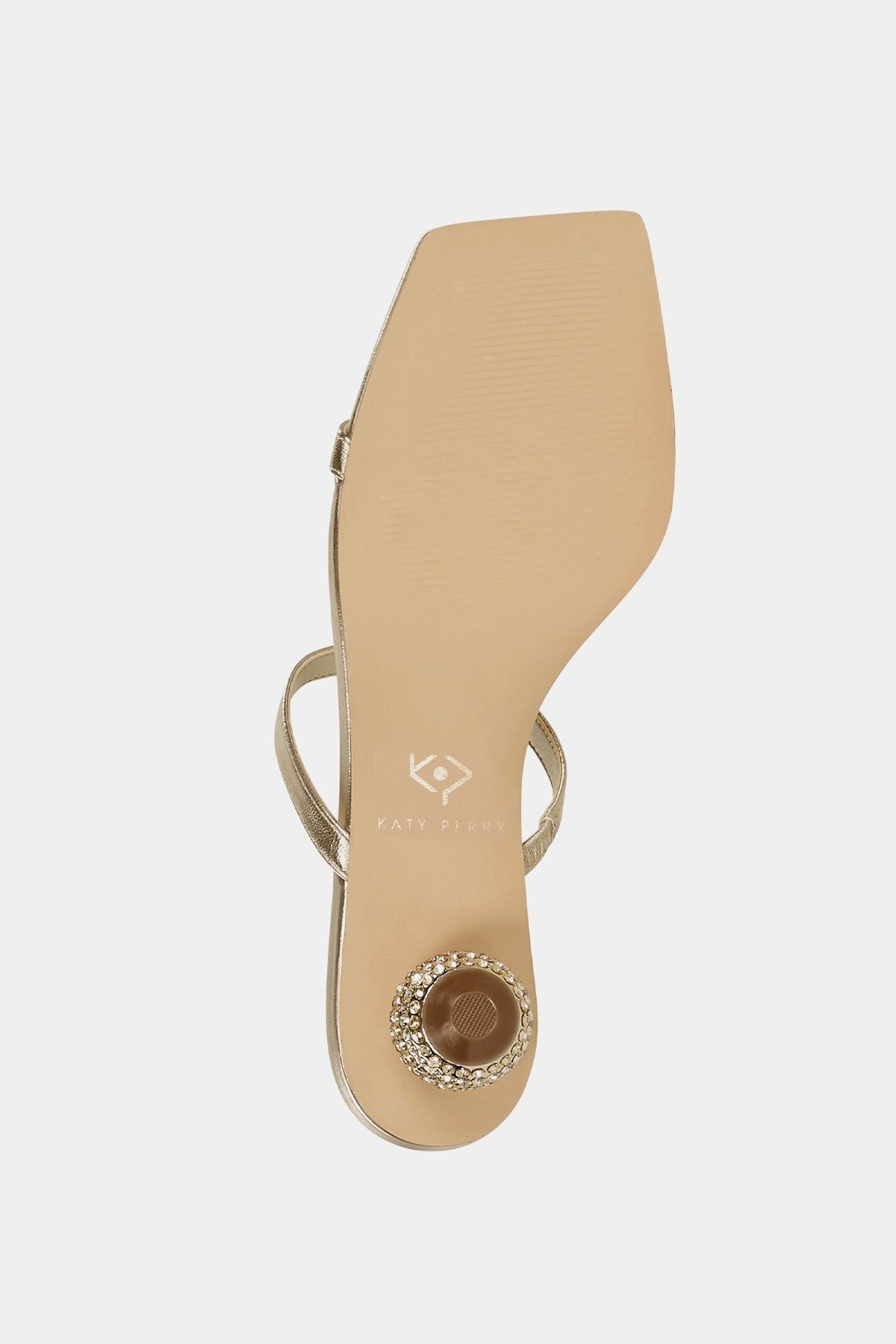Katy Perry-The Loma Women's Champagne Stone Heeled Slippers 6