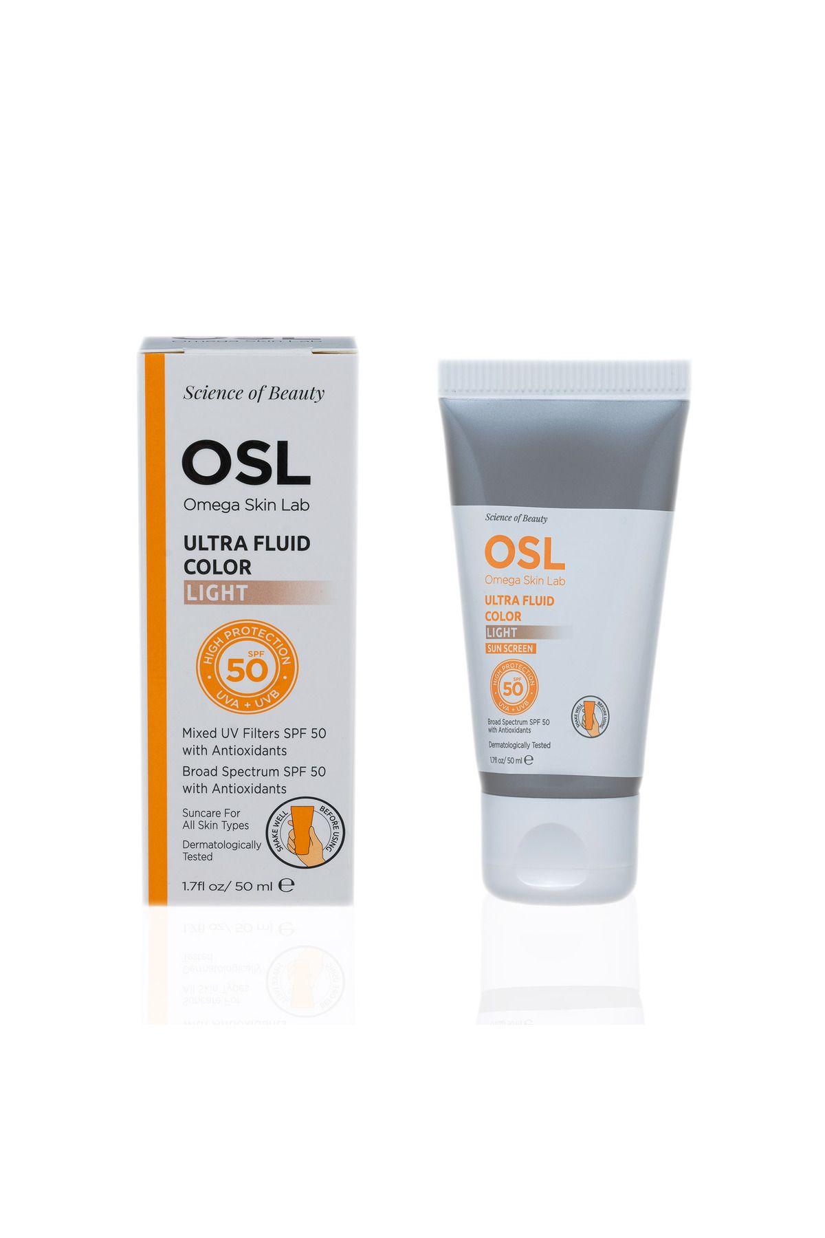 OSL Omega Skin Lab-Omega Skin Lab Ultra Fluid Color Light Spf50 50 ml 2