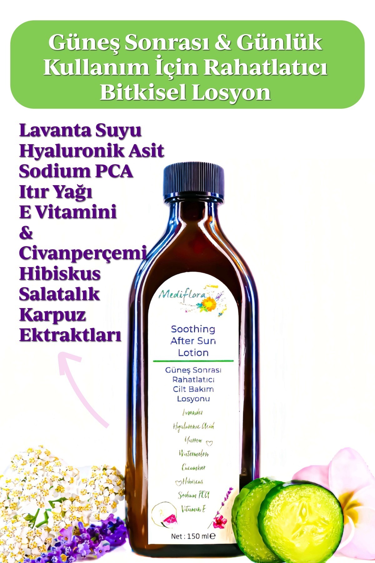 Mediflora Güneş Sonrası Rahatlatıcı Cilt Bakım Losyonu