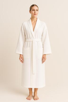 Ender Home Piquea Şalyaka Bornoz – %100 Pamuk L/XL