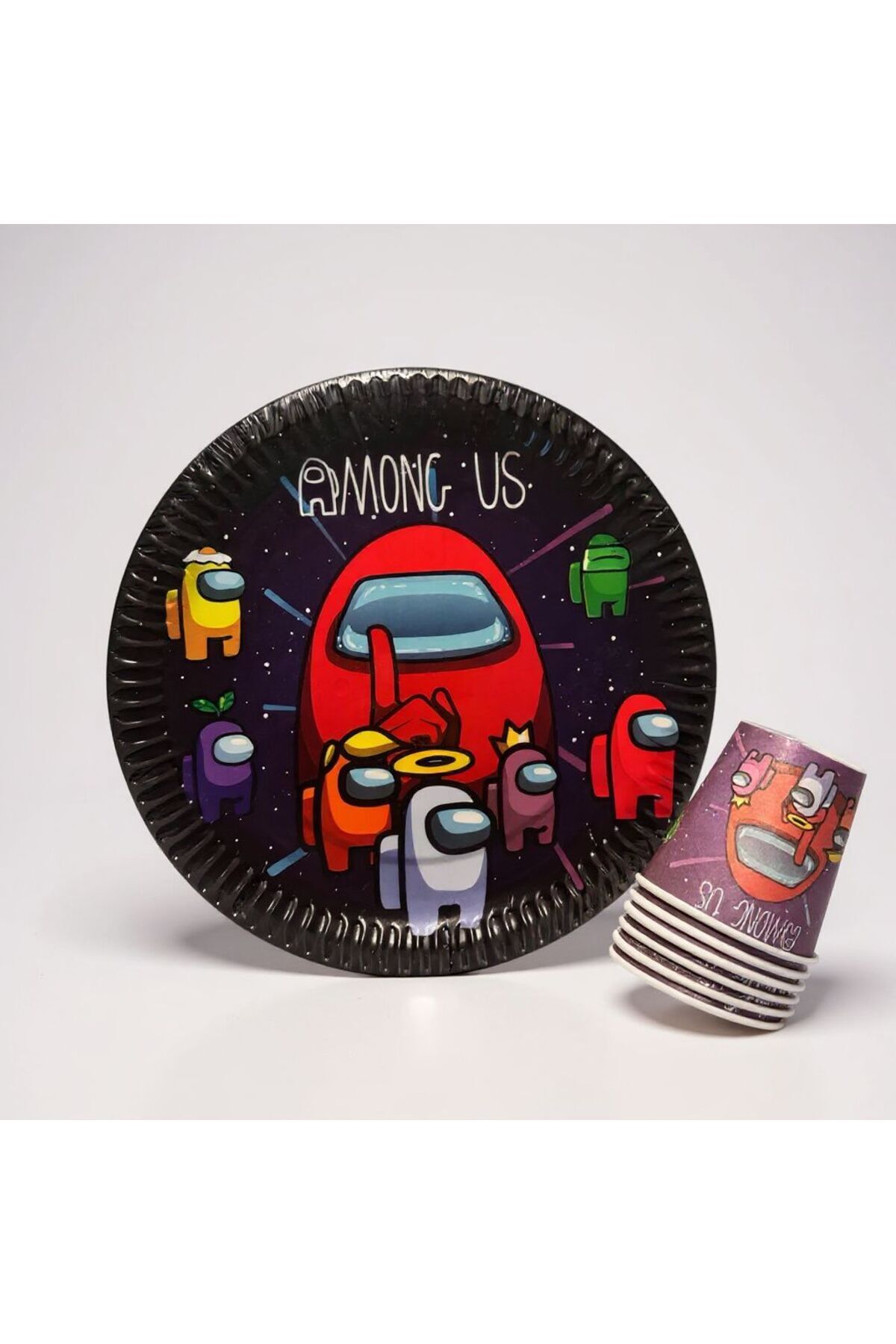 Cadde Süs Among Us Temalı Tabak Bardak 8’li Set