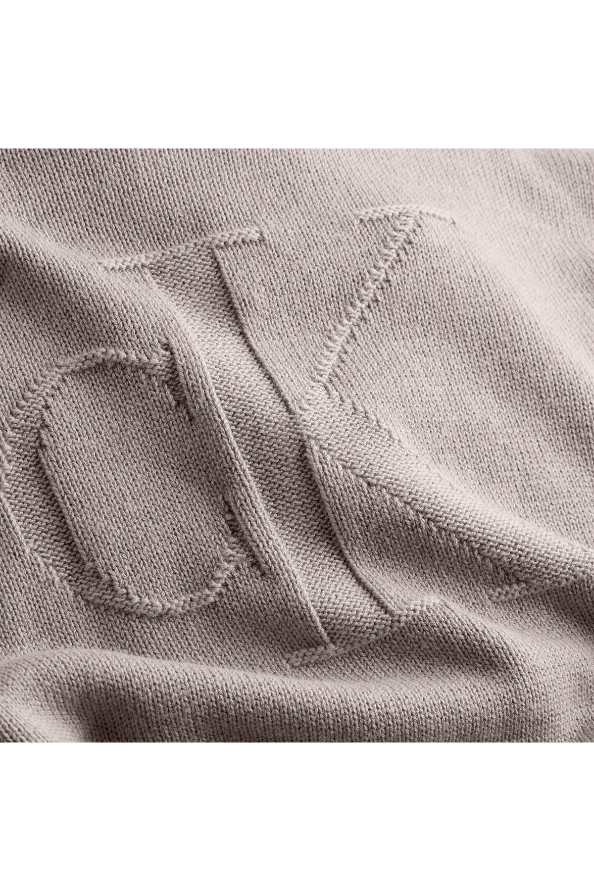 Calvin Klein-Women's Beige Sweater - Ck Intarsia Print, Half Neck Collar J20J 224224 2