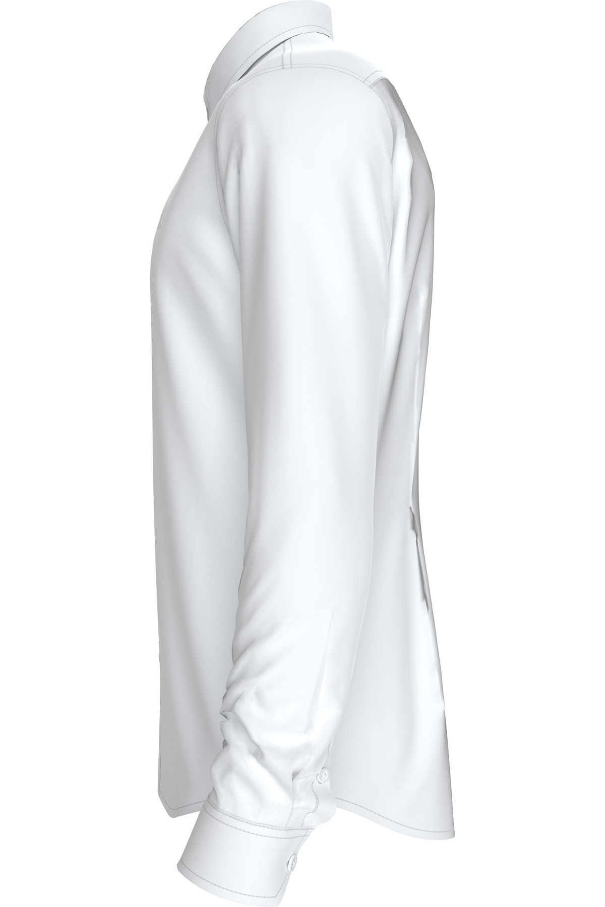 Calvin Klein-قميص رجالي بقصة ضيقة - قطن، تصميم طية صدر السترة بأزرار J30j 324614 ياف 5