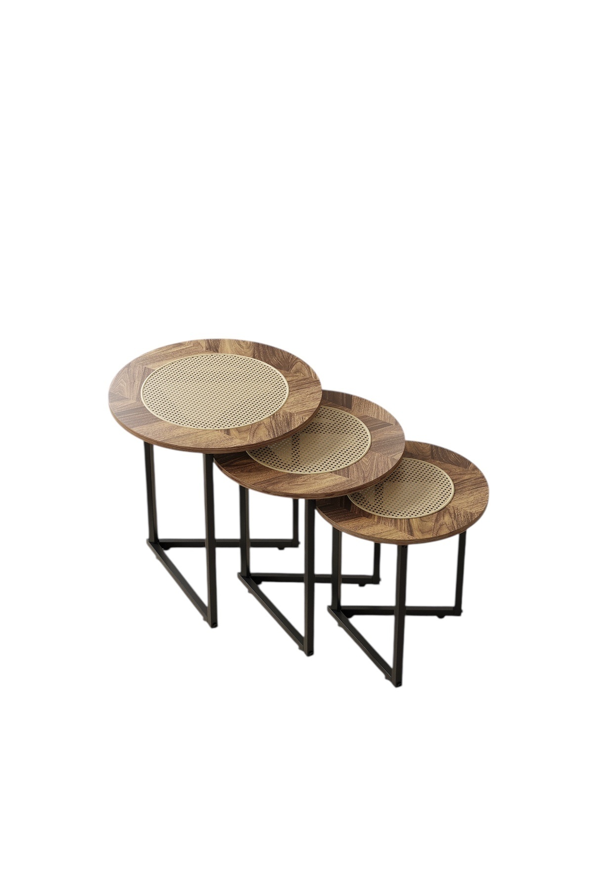 Un-Set of 3 coffee tables with a luxurious design and a natural touch that fits every corner 4