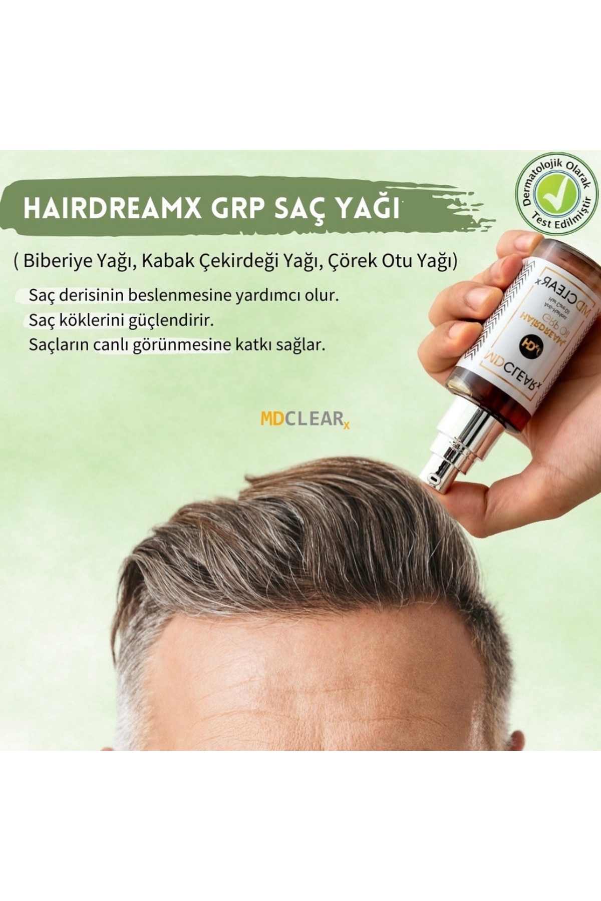 Dökülme Karşıtı GRP SAÇ YAĞI (BİBERİYE YAĞI, KABAK ÇEKİRDEĞİ YAĞI, ÇÖREK OTU YAĞI, NANE YAĞI) — TYC5420550F2BF8580 — تصویر 7 از 9