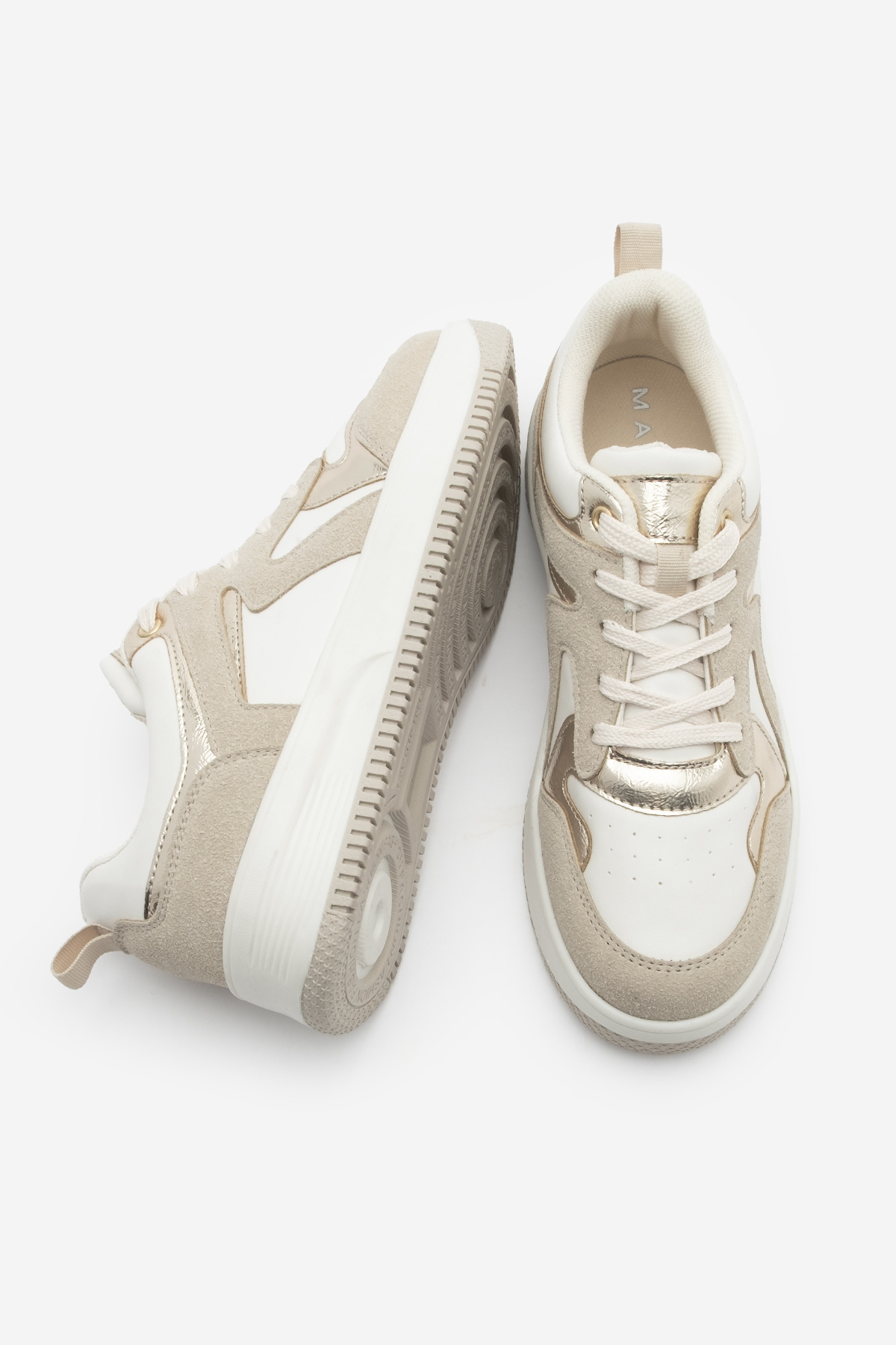 Marjin-Γυναικείο Sneaker με ψηλή σόλα - Aryan Gold 7