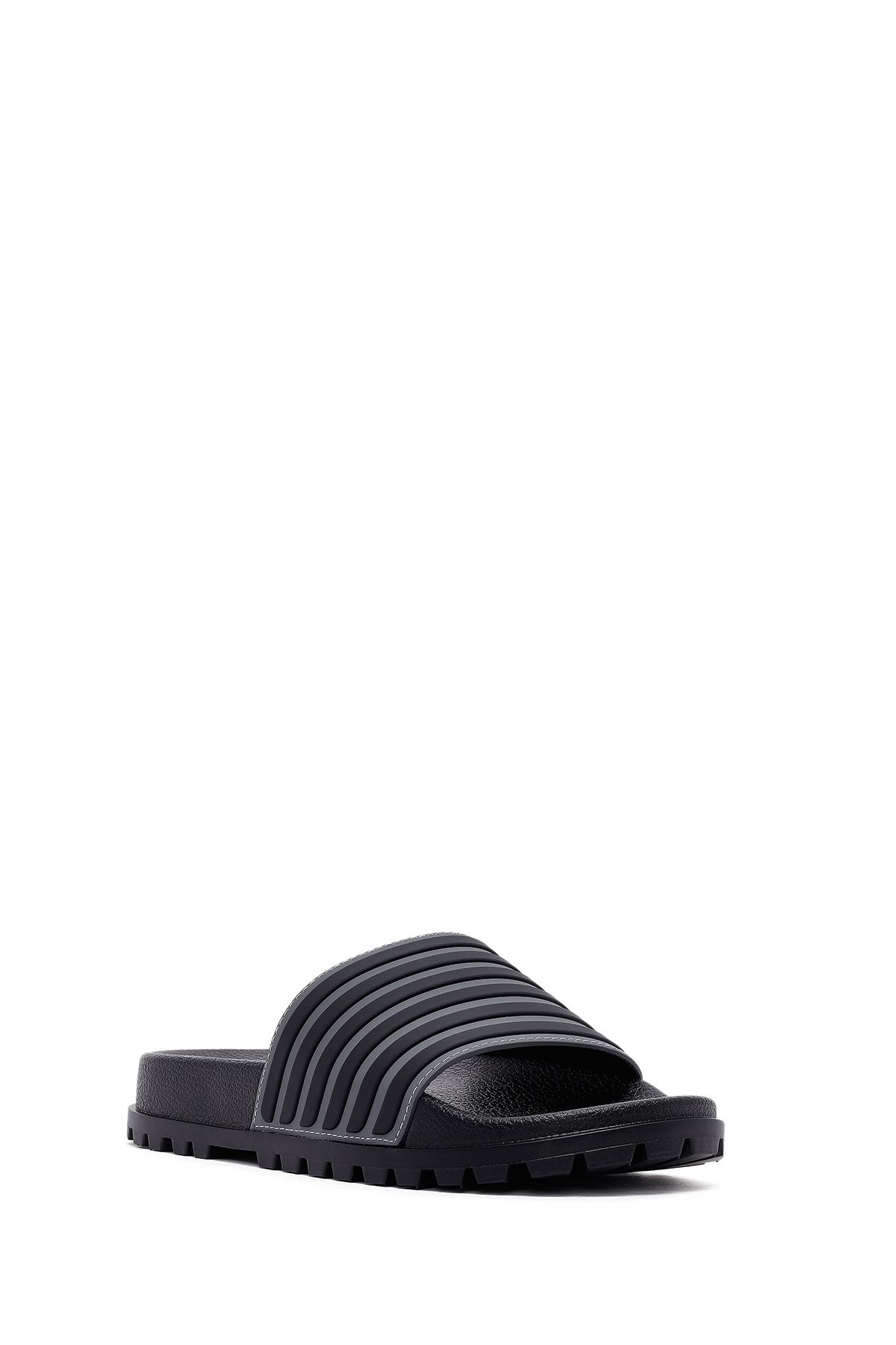 Derimod-Men's Black Slippers 25Sfd6962Pv 6