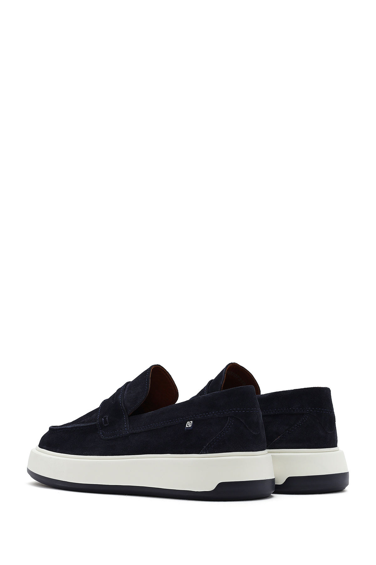 Derimod-Men's Navy Blue Suede Genuine Leather Casual Penny Loafer Shoes Casual Daily Shoes 25Sfd707310 5