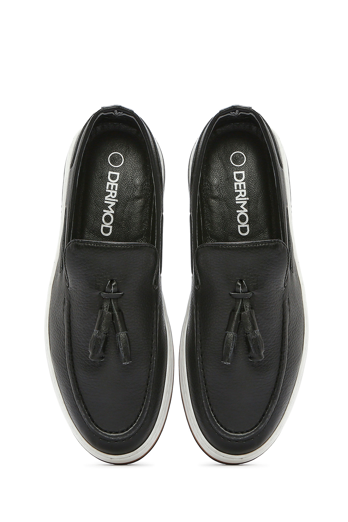 Derimod-Men's Black Tassel Genuine Leather Penny Loafer Shoes Casual Daily Shoes 25Sfd680418 7