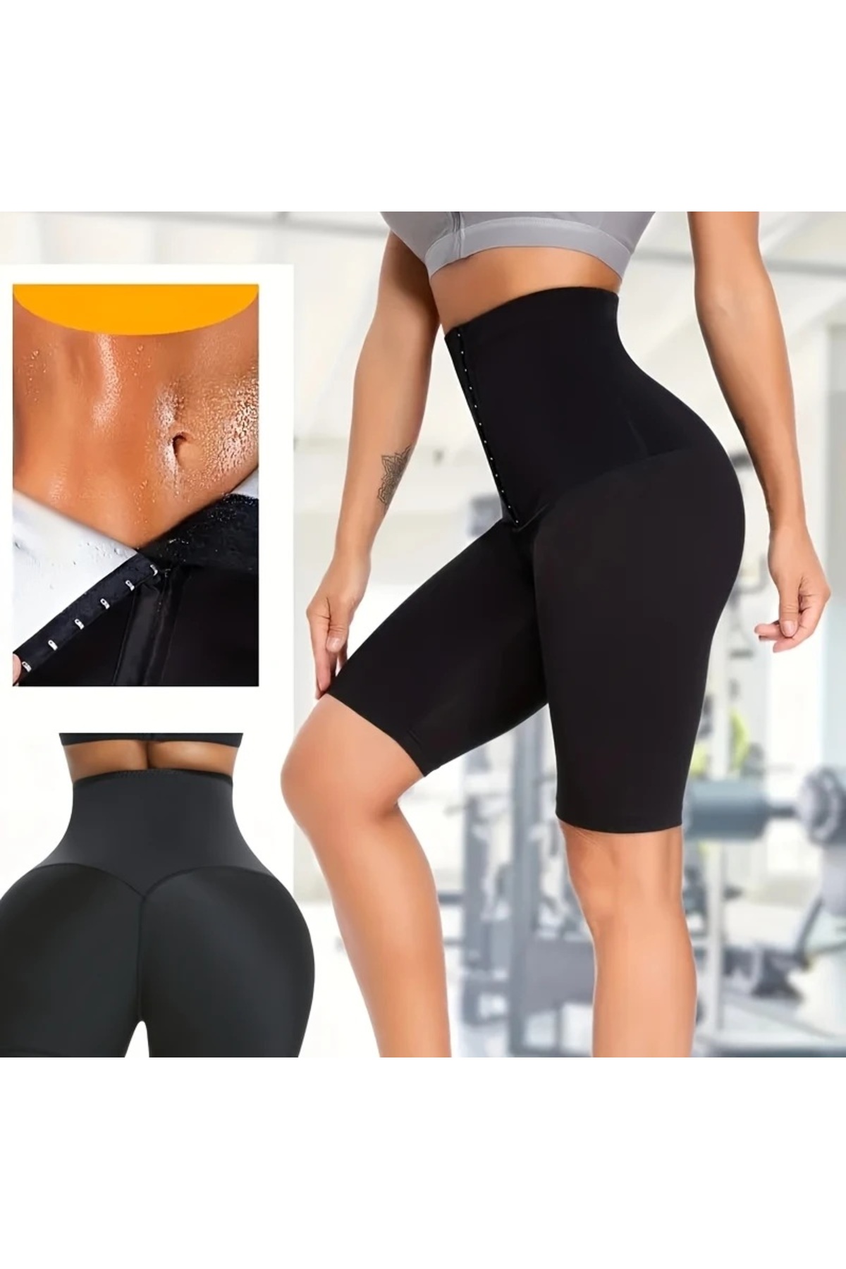 Extra High Waist 3-Stage Staple Maximum Sweating Thermal Shorts Reynev