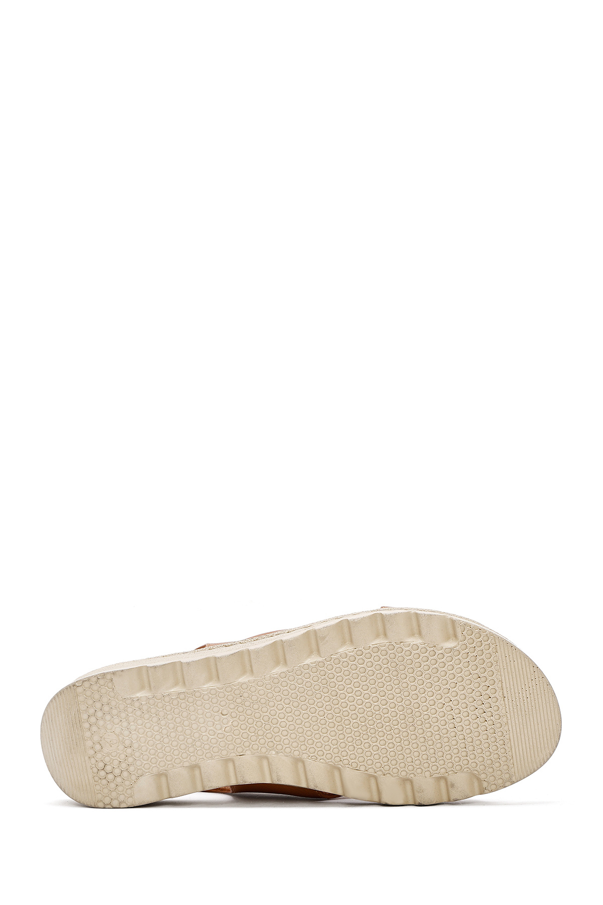 Derimod-Women's Tan Back Tie Leather Comfort Sandals 25Sfd410318 4