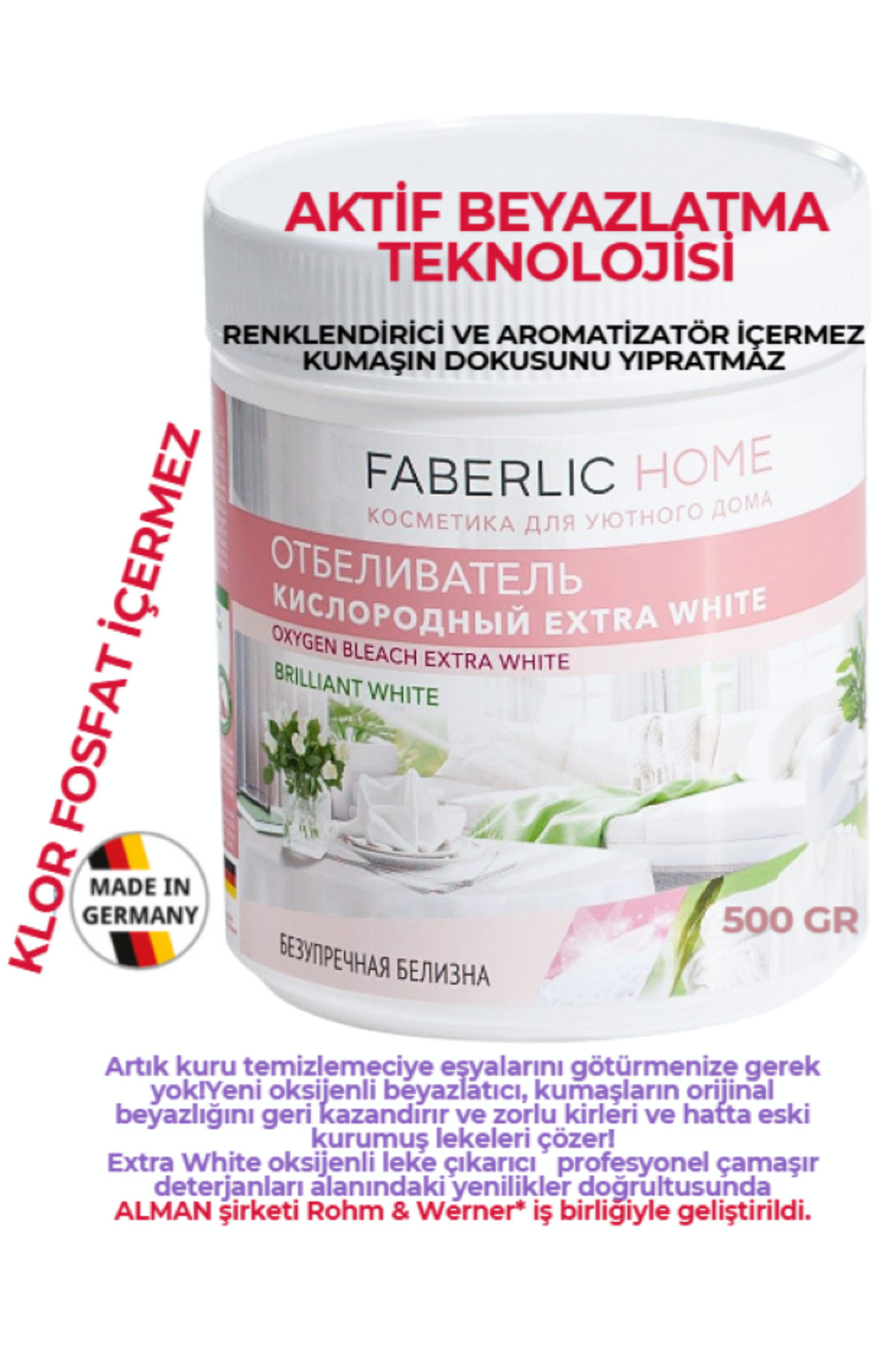 Faberlic Oksijenli Leke Çıkarıcı "EXTRA WHITE"